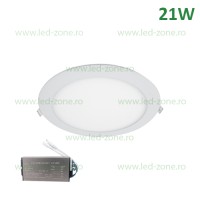 SPOTURI LED DE SIGURANTA - Reduceri Spot LED 21W Rotund STELLAR Alb Emergenta  Promotie